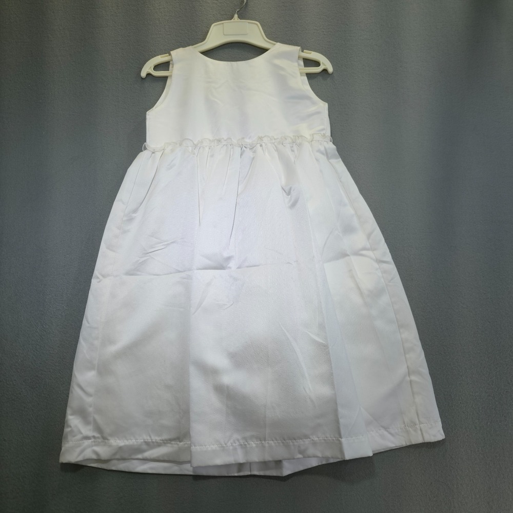 Little Angels Girls White Dress‎ for Weddings Size 7